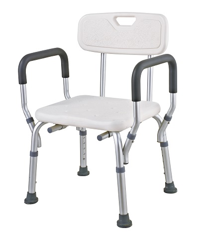 Height adjustable shower chair
